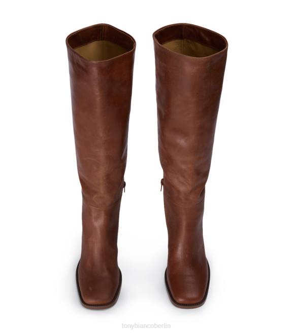 kniehohe Stiefel| de Tony Bianco Frauen Asher-Kalbsstiefel Cognac 4624423